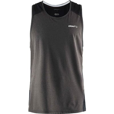 Craft Precise Racerback Maat XL - Heren (zwart gemêleerd)