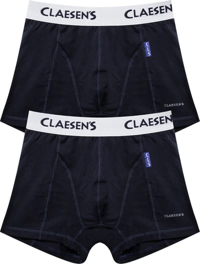Claesen's® - Jongens Boxershorts 2-pack Navy - Navy - 95% Katoen - 5% Lycra