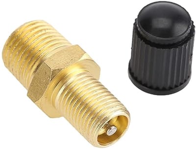 Dailygoods - Messing luchtcompressor - Bandenventiel adapter - Duurzaam materiaal - 1/4 inch NPT-schroefdraad - Persluchtventiel - Geschikt voor lucht...