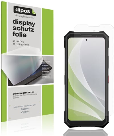 dipos – 4x Matte Beschermfolie geschikt voor Doogee V50 Pro | Krasbestendige & antireflecterende Screenprotector Ultra-Thin
