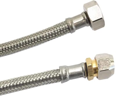 Flexibele RVS Waterslang DN8, 300mm, 3/8" Aansluiting