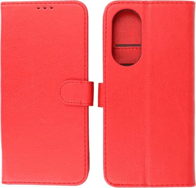 Oppo Reno 10 5G & Reno 10 Pro 5G Hoesje Book Case Portemonnee Telefoonhoesje - Rood