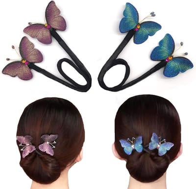 Twist Hairstyle Knot Haaraccessoires - 2 Stuks, Haarknopenmaker voor Feest en Dagelijks Gebruik