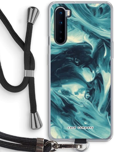 Case Company® - Hoesje met koord geschikt voor OnePlus Nord hoesje met Koord - Dreaming About Whales - Telefoonhoesje met Zwart Koord - Bescherming aan alle Kanten en Over de Schermrand