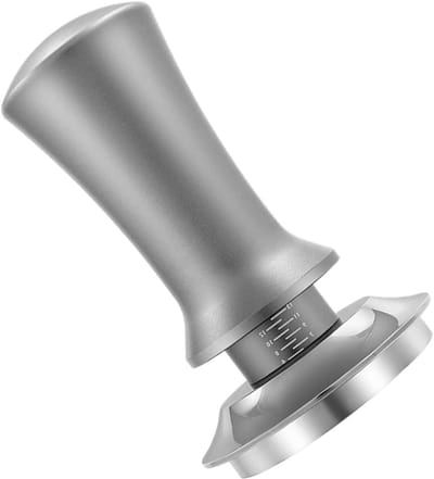 Koffie Tamper - Koffie Sabotage - Espresso Bereiden - Verstelbare Diepte - 53 mm - Zilver