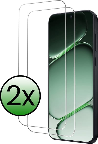 Screenprotector - 2 Stuks Geschikt voor OnePlus 15R - Extra Sterk - Beschermglas - Gehard Glas - Tempered Glass - Screen Protector