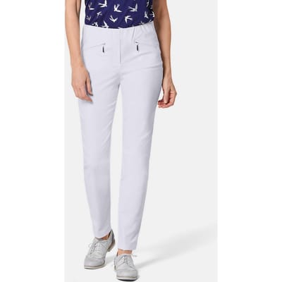 Bengaline broek LOUISA - wit - Gr. 40 van Goldner Fashion