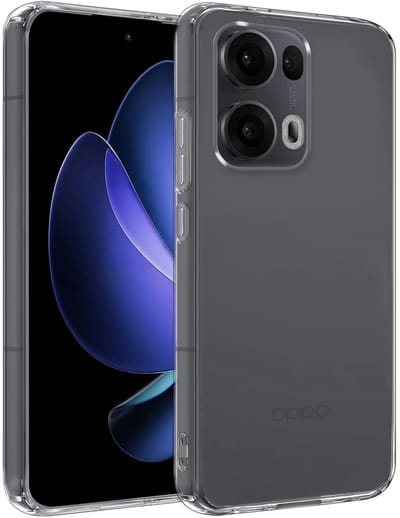 Hoesje - Geschikt voor Oppo Reno 13 Pro - Sterk & Shockproof - Siliconen Case - Hoes Cover - Telefoonhoes - Transparant