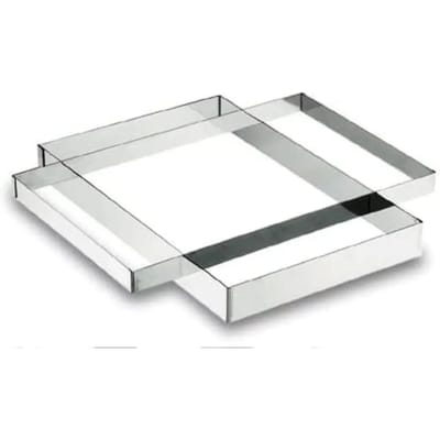 Rechthoekige roestvrijstalen plaat Lacor 18/10 - 40x60x3 cm