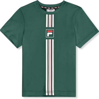 FILA Montereggi Regular Heritage Tape T-shirt Posy Green Maat: 98/104 | T-Shirts Outlet | Unisex | Groen