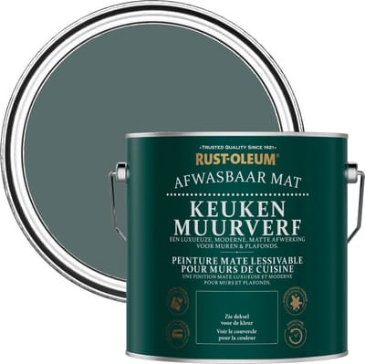 Rust-Oleum Groen Keuken muurverf - Diepe Zee 2,5L