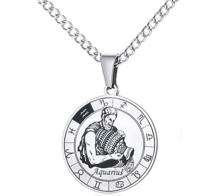 Actie4you® - Sterrenbeeld Ketting – Ketting met Hanger – Horoscoop Ketting – Stalen Ketting – Roestvrijstaal - Waterman