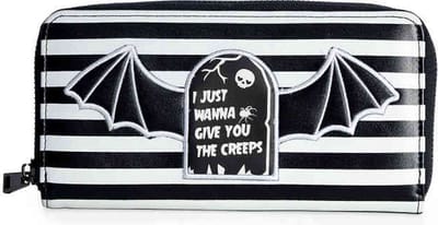 Banned - I JUST WANT TO GIVE YOOU THE CREEPS Dames portemonnee - Zwart