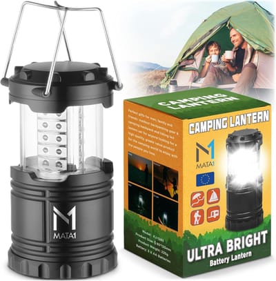 LED Campinglantaarns 2 PK - Krachtige en Duurzame Noodverlichting voor Binnen en Buiten