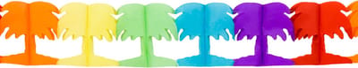 Boland - Papieren slinger Palmboom - Tropisch - Hawaii - Zomer - Themafeest - Verjaardag - Kinderfeest