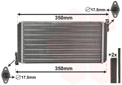 Van Wezel - KACHEL RADIATEUR VOOR MERCEDES BENZ 190 W201 1982-1993 0028353701