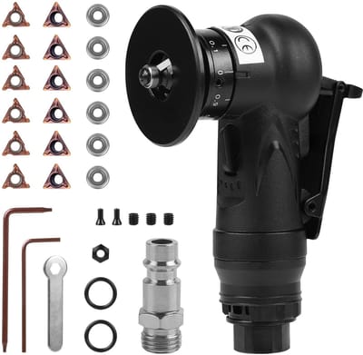 By shayne - Mini Pneumatic Chamfer Machine - 2-in-1 Gereedschap - Precisie Snijden - Zwart - Trimmen en Ontbramen - Geschikt voor Diverse Materialen