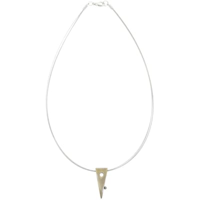 Behave – Ketting dames – staaldraad 41 cm – geometrisch design