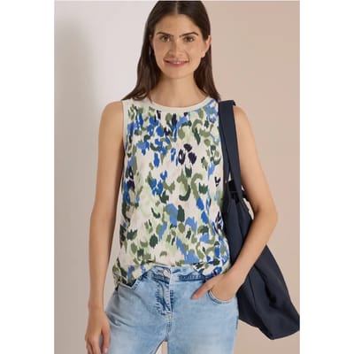 Blouse met ronde hals en print