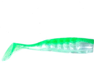 3 x Roofvis Shads 9 cm Groen + Loodkop 13 gram Snoek Baars Snoekbaars Snoekshad Kunstaas Snoeken
