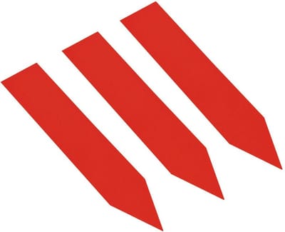 CombiCraft PVC Steeketiketten 60 x 13 mm Rood - 100 stuks