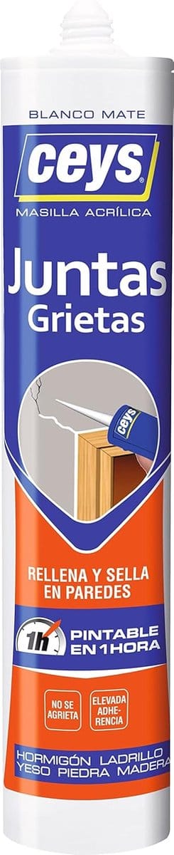 Acryl Plamuurmassa - Kit voor Scheuren - Klusklus - Flexibel en duurzaam - 280 ml - Wit