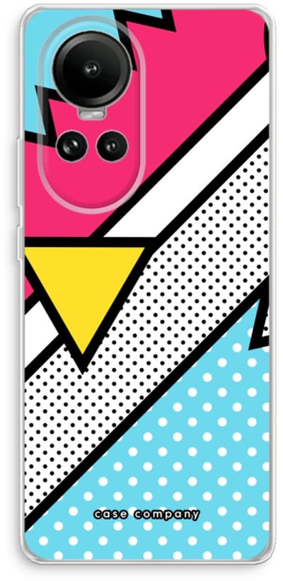 Case Company® - Hoesje geschikt voor Oppo Reno 10 hoesje - Pop Art #3 - Soft Cover Telefoonhoesje - Bescherming aan alle Kanten en Schermrand