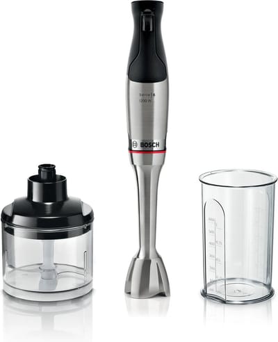 Bosch Serie 6 MSM6M820 blender Staafmixer 1200 W Zwart, Roestvrijstaal