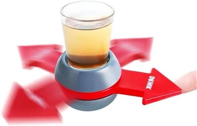 Daity 1 stuk - Spin The Shot – Leuk drankspel voor feestjes, Shot-spinner, Inclusief shotglaasje van 2 oz