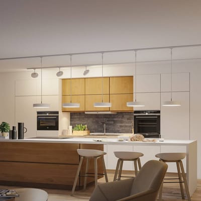 Paulmann 95680 URail Hanglamp Smart Home Zigbee 3.0 Hildor RGBW 510lm 10W RGBW+ Dimbaar 230V Signaal Wit