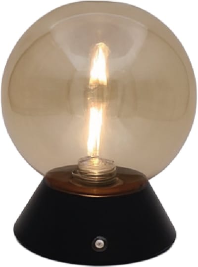 Luxus Europe - Tafellamp Touch Nora Zwart - Draadloze LED Tafellamp Binnen - USB-C Oplaadbaar - Touchbediening - Dimbaar - 3 Lichtkleuren