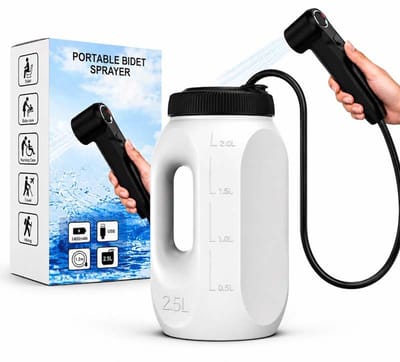 Hayris Elektrische Draagbare Bidet - 2,5L - Reisbidet - Ideaal voor Postpartum, Reizen en Gevoelige Huid