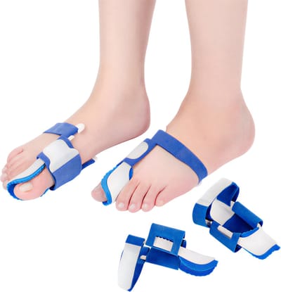 1 Paar Hallux Valgus Corrector – Orthopedische Bunion Beugel voor Grote Teen | Pijnverlichting, Teen Correctie voor Dag & Nacht, Comfortabele Verstelbare Teen Spreider voor Scheve Grote Teen