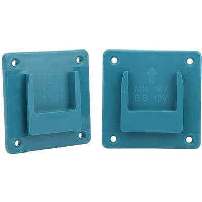 2 Stuks Machinehouder Wandmontage Opbergbeugel Bevestigingsmiddelen voor Makita 18V Elektrisch Gereedschap blauw