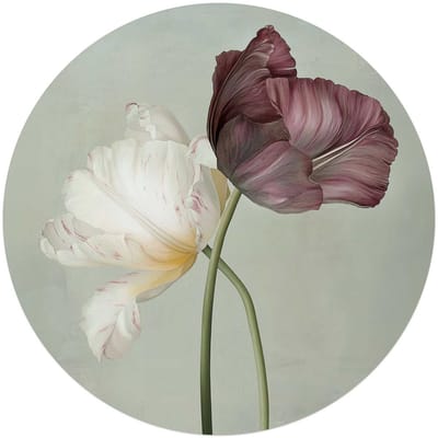 Glasschilderij Tulpen - Ø 70 - Glas - REINDERS