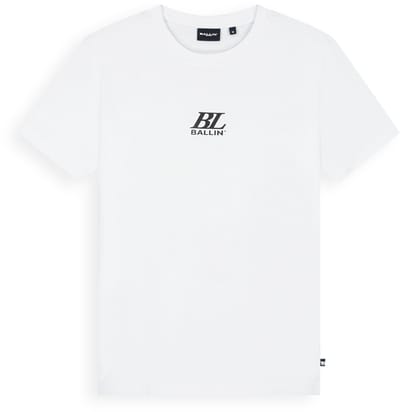 Ballin Amsterdam - Jongens Regular fit T-shirts Crewneck SS - White - Maat 8