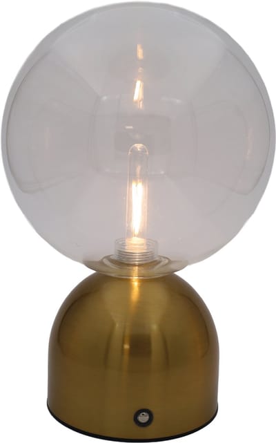 Luxus Europe - Tafellamp Touch Lina Goud - Draadloze LED Tafellamp Binnen - USB-C Oplaadbaar - Touchbediening - Dimbaar - 3 Lichtkleuren