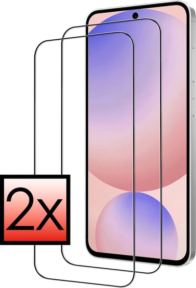 Screenprotector - 2 Stuks - Geschikt voor Samsung Galaxy S24 FE - Full Cover - Beschermglas - Gehard Glas - Tempered Glass - Screen Protector