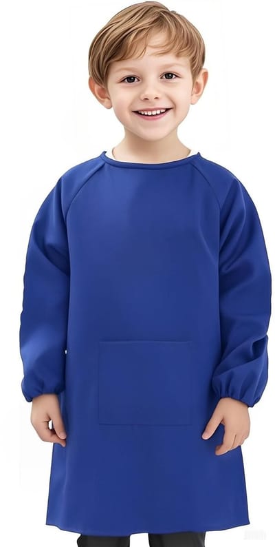 Dailygoods- Schildersjas waterdicht - Schildersjas kinderen - Lange mouwen - Grote zakken - Nylon - Bescherming tegen vlekken - Schilderschort