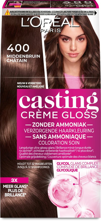 L'Oréal Paris Casting Crème Gloss 400 -Middenbruin - Haarverf