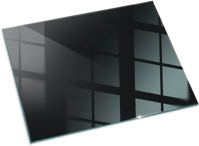 Tulup Kachel Vloerplaat - Kleur Donker Grafiet Vloerplaat Voor Kachel - 80 cm x 60 cm - Zwart Onderplaat Kachel - Rechthoek Kachel Vloerplaat - Plaat Onder Houtkachel - Vloerplaat Openhaard - Plaat Voor Onder Houtkachel