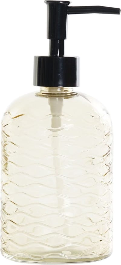 Items Zeeppompje - glas - geel - navulbaar - 450 ml - toilet/badkamer/keuken