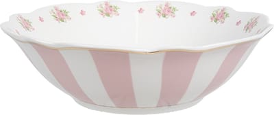 Clayre & Eef Soepkom 350 ml Roze Wit Porselein Roosjes