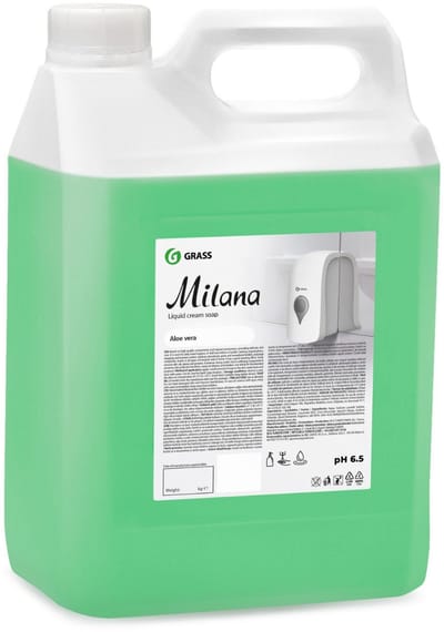 Grass Milana - Handzeep - Verzachtend - Aloe Vera - 5 liter - Navulling