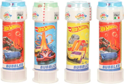 Bellenblaas - 4x - Hot Wheels - 50 ml - voor kinderen - uitdeel cadeau/kinderfeestje
