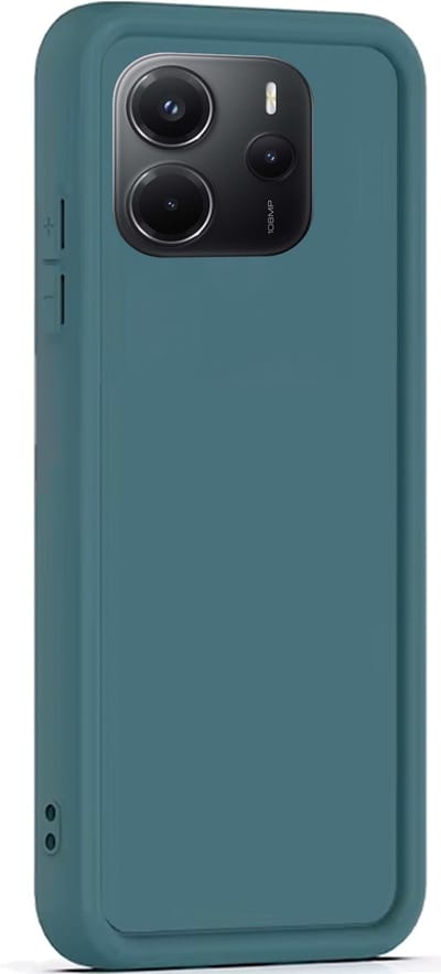 Hoesje geschikt voor Xiaomi Redmi Note 14 4G - Versterkte randen - Bescherming Camera & Scherm - Matte Design Teal Groen
