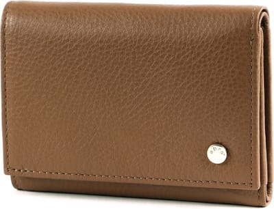 abro Leren Portemonnee Leather Dalia Flap Wallet Caramel / Cognac Bruine