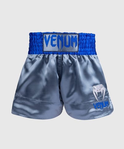 Venum Classic Muay Thai Shorts Grijs Blauw - M