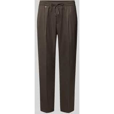 Loose fit stoffen broek van een mix van linnen en viscose, model 'NEIL'