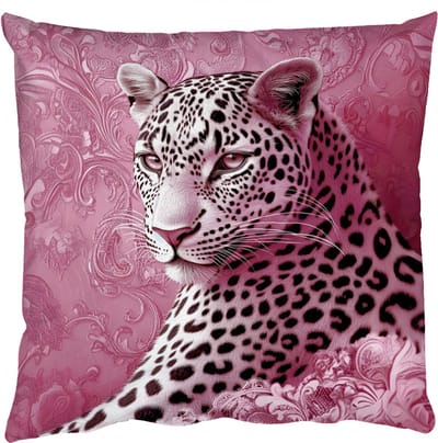 Sierkussens - Kussentjes Woonkamer - 50x50 cm - Panter - Luxe - Roze